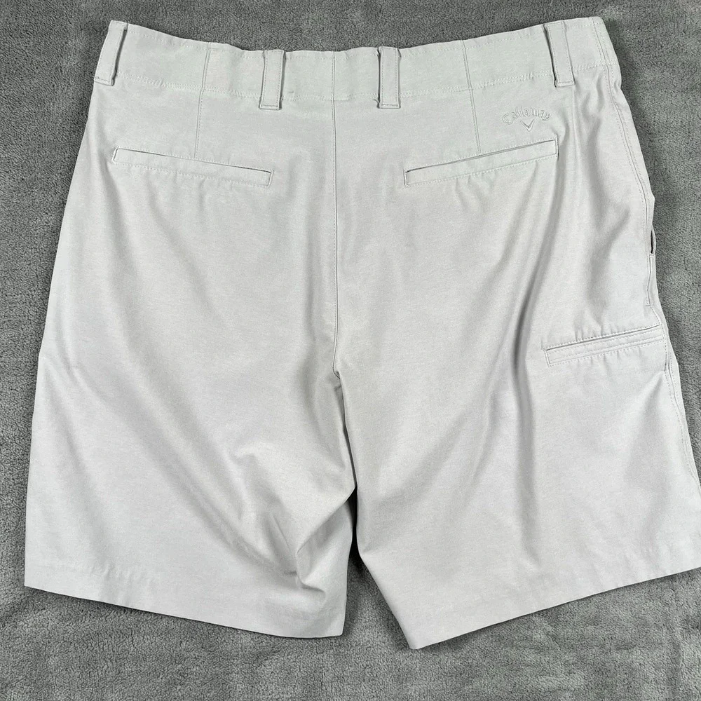 Callaway Men's Golf Shorts Performance Stretch Comfort Waist Gray Sz 36 See Pics